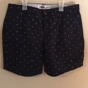 Old Navy Shorts - Navy Blue With White Dots